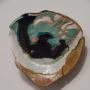 “raven” (<a href='/inquire.php?gallery=ceramic&file=raven.jpg&caption=raven'>Inquire about this piece</a>)<br />info: 18x18 hand built wall/bowl<br />price: broken