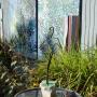 “reflection pool and steel bird”<br />info: cement, steel, stone