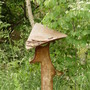 “Fedora” (<a href='/inquire.php?gallery=sculpture&file=fedora_1_60_high.jpg&caption=Fedora'>Inquire about this piece</a>)<br />info: steel music / 55''<br />price: $3000