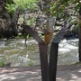“Suspension” (<a href='/inquire.php?gallery=sculpture&file=suspension.jpg&caption=Suspension'>Inquire about this piece</a>)<br />info: steel stone / 6'<br />price: 6500