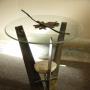 “tall entry table” (<a href='/inquire.php?gallery=steel&file=april_04_misc_002.jpg&caption=tall entry table'>Inquire about this piece</a>)<br />info: steel glass  stone<br />price: $900